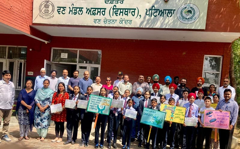 ਵਣ ਰੇੰਜ (ਵਿਸਥਾਰ) ਵੱਲੋਂ ਜਲ ਸੇਵਕਾਂ ਦਾ ਸਨਮਾਨ