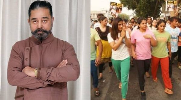 Kamal Haasan, who came in support of the protesting wrestlers, said- I stand with my champions