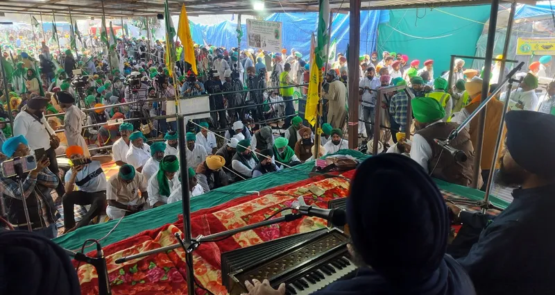 ਢਾਬੀ ਗੁਜਰਾਂ ਬਾਰਡਰ ’ਤੇ ਕਿਸਾਨ ਮਹਾਂਪੰਚਾਇਤ ’ਚ ਖੇਤੀ ਖੇਤਰ ਨੂੰ ਮਜ਼ਬੂਤ ਕਰਨ ਦੀ ਲੋੜ ’ਤੇ ਜ਼ੋਰ