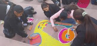 ਸਰਸ ਮੇਲਾ: ਵਿਦਿਆਰਥੀਆਂ ਦੇ ਰੰਗੋਲੀ ਮੁਕਾਬਲੇ