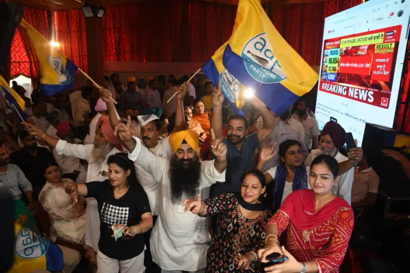 ਜ਼ਿਮਨੀ ਚੋਣ: ਗੁਜਰਾਤ ’ਚ ਇਕ ਸੀਟ ‘ਆਪ’ ਤੇ ਦੂਜੀ ਭਾਜਪਾ ਦੀ ਝੋਲੀ; ਲੁਧਿਆਣਾ ’ਚ ‘ਆਪ’ ਉਮੀਦਵਾਰ ਸੰਜੀਵ ਅਰੋੜਾ ਜਿੱਤੇ