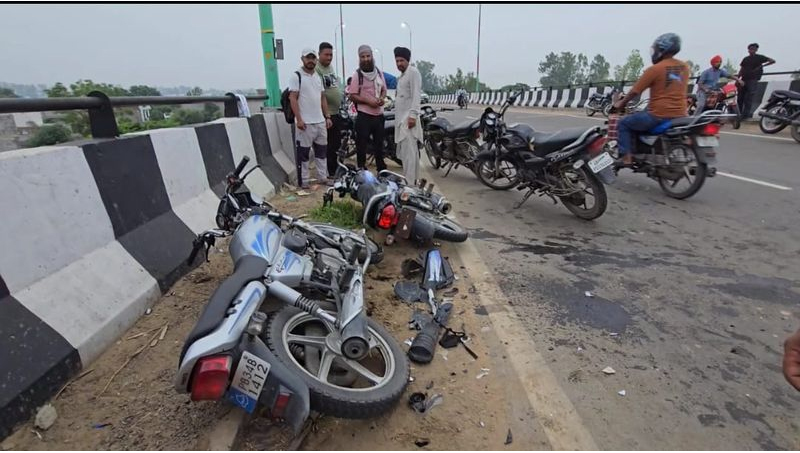 ਨਾਭਾ: ਮੋਟਰਸਾਈਕਲਾਂ ਦੀ ਆਹਮੋ-ਸਾਹਮਣੀ ਟੱਕਰ; ਪੁਲ ਤੋਂ ਡਿੱਗਣ ਕਾਰਨ ਨੌਜਵਾਨ ਹਲਾਕ, ਤਿੰਨ ਜ਼ਖ਼ਮੀ
