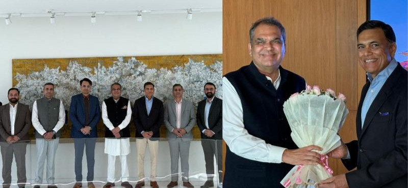 ਪੰਜਾਬ ਦੇ ਉਦਯੋਗ ਮੰਤਰੀ ਸੰਜੀਵ ਅਰੋੜਾ ਦੀ ਉਦਯੋਗਪਤੀ ਸੱਜਣ ਜਿੰਦਲ ਨਾਲ ਮੁਲਾਕਾਤ