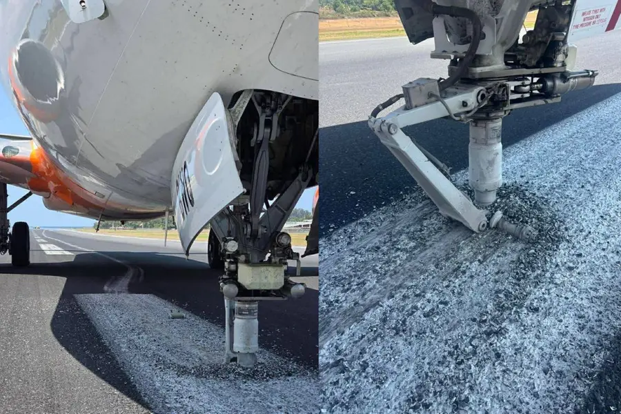 ਹਾਰਡ ਲੈਂਡਿੰਗ ਦੌਰਾਨ ਪਹੀਏ ਨੂੰ ਨੁਕਸਾਨ, ਏਅਰ ਇੰਡੀਆ ਐਕਸਪ੍ਰੈਸ ਜਹਾਜ਼ ਫੁਕੇਟ ਰਨਵੇਅ 'ਤੇ ਫਸ ਗਿਆ