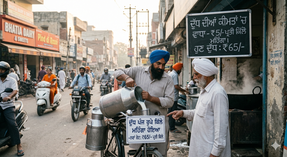 ਲੁਧਿਆਣਾ ’ਚ ਦੁੱਧ ਪੰਜ ਰੁਪਏ ਕਿੱਲੋ ਮਹਿੰਗਾ ਹੋਇਆ
