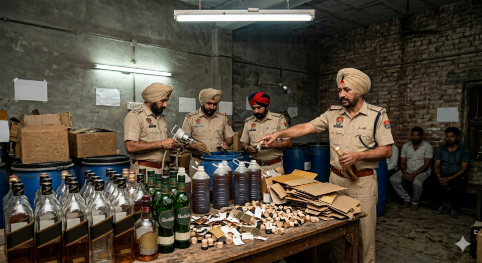 ਬ੍ਰਾਂਡ ਵੱਡਾ ਤੇ ਸ਼ਰਾਬ ਘਟੀਆ!:Patiala ਵਿੱਚ ਮਹਿੰਗੇ ਬ੍ਰਾਂਡ ਦੀਆਂ ਬੋਤਲਾਂ ’ਚ ਸਸਤੀ ਸ਼ਰਾਬ ਭਰ ਕੇ ਵੇਚਣ ਵਾਲਿਆਂ ਦਾ ਪਰਦਾਫ਼ਾਸ਼