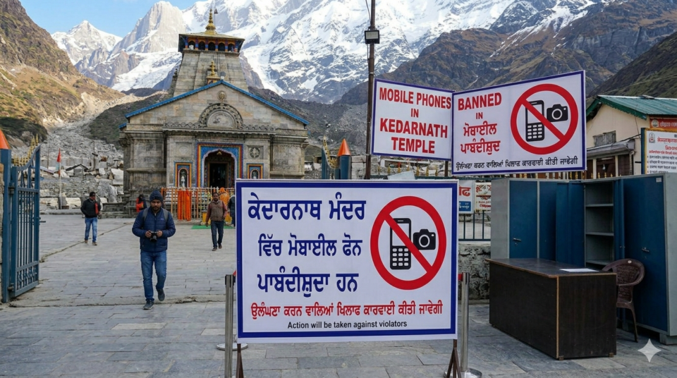 Kedarnath Temple ਵਿੱਚ ਮੋਬਾਈਲ ਫੋਨ ਦੀ ਵਰਤੋਂ ’ਤੇ ਮੁਕੰਮਲ ਪਾਬੰਦੀ