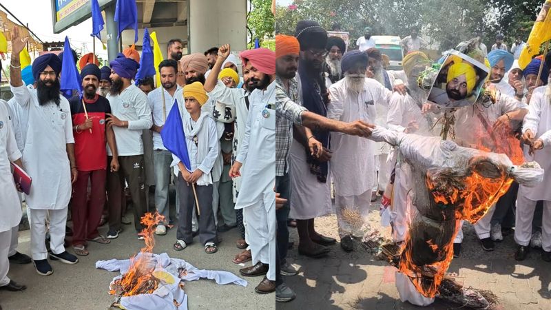 ਬਰਨਾਲਾ ਤੇ ਅੰਮ੍ਰਿਤਸਰ ’ਚ ਭਖਿਆ ਵਿਰੋਧ; ਮੁੱਖ ਮੰਤਰੀ ਭਗਵੰਤ ਮਾਨ ਦੇ ਫੂਕੇ ਪੁਤਲੇ, ਅਸਤੀਫ਼ੇ ਦੀ ਮੰਗ